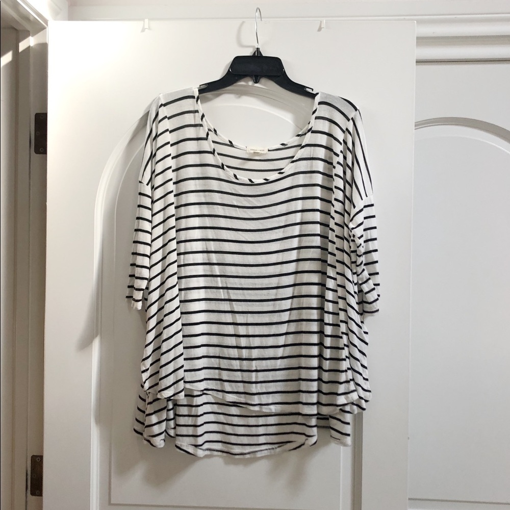 Urban Outfitters Slouchy Striped Blouse